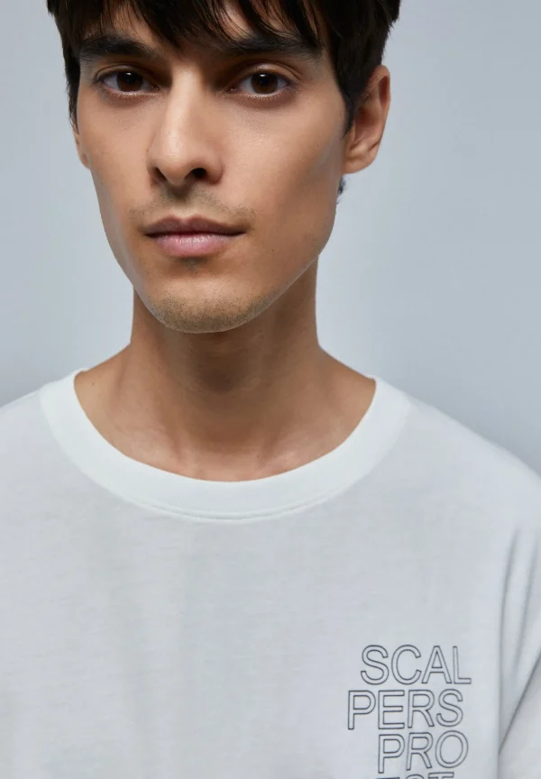 scalperscompany Camiseta Dibujo Logo Trasero-Hombre Camisetas