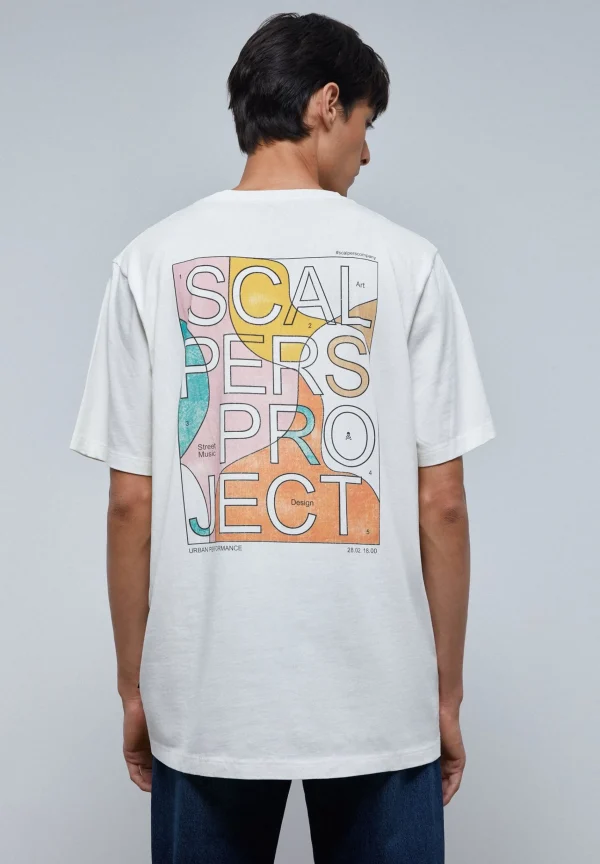 scalperscompany Camiseta Dibujo Logo Trasero-Hombre Camisetas