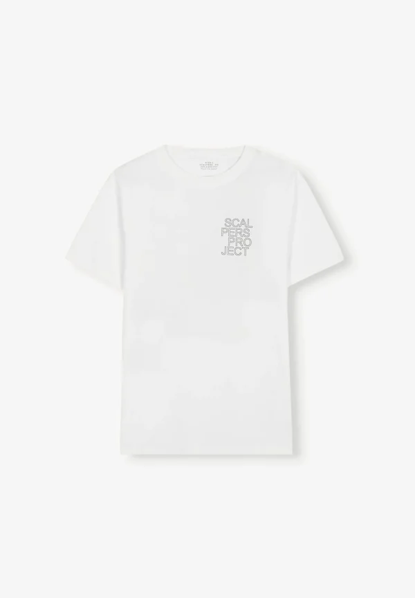 scalperscompany Camiseta Dibujo Logo Trasero-Hombre Camisetas