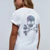 scalperscompany Camiseta Flame Calavera Trasera-Niños Camisetas