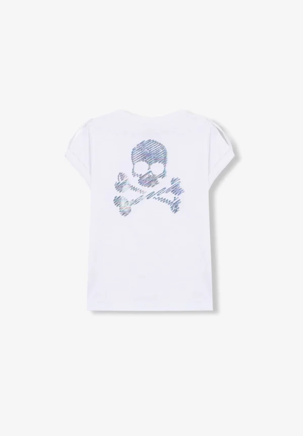scalperscompany Camiseta Flame Calavera Trasera-Niños Camisetas