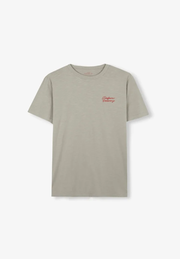 scalperscompany Camiseta Flame Dibujo Trasero-Hombre Camisetas