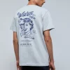 scalperscompany Camiseta Flame Print Trasero-Hombre Camisetas