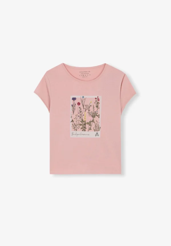 scalperscompany Camiseta Flores Foil-Niños Camisetas