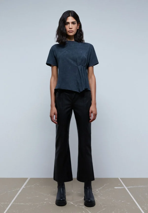 scalperscompany Camiseta Lavada Plisado Lateral-Mujer Camisetas Y Tops