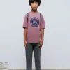 scalperscompany Camiseta Lavada Print Circular-Niños Camisetas