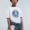 scalperscompany Camiseta Lavada Print Circular-Niños Camisetas