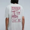 scalperscompany Camiseta Lavada Print Contraste-Hombre Camisetas