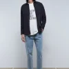 scalperscompany Camiseta Lavada Print Frontal Festival-Hombre Camisetas