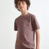 scalperscompany Camiseta Lavada Print Trasero-Niños Camisetas