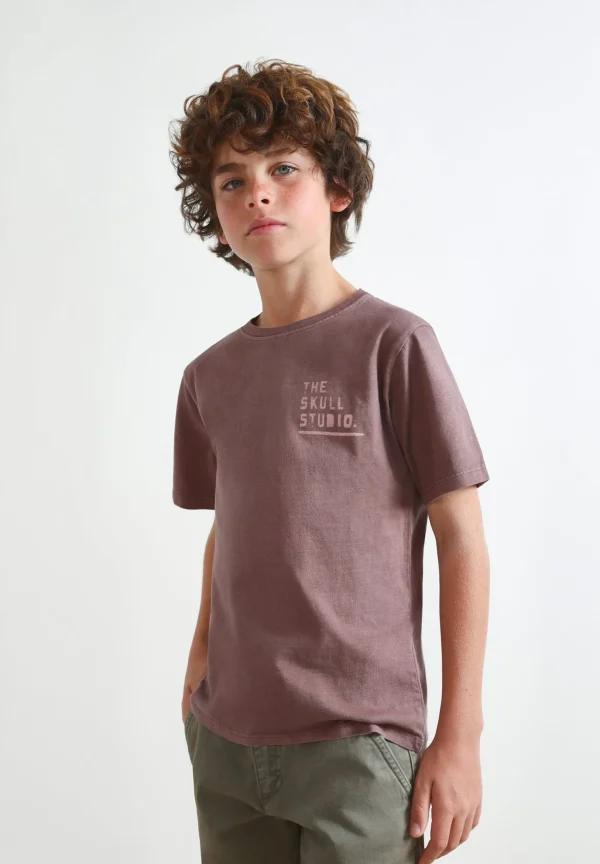 scalperscompany Camiseta Lavada Print Trasero-Niños Camisetas