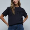 scalperscompany Camiseta Logo Detalle Rotos-Mujer Camisetas Y Tops