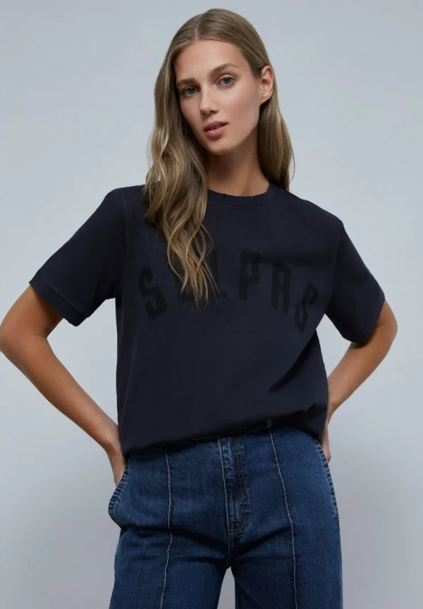 scalperscompany Camiseta Logo Detalle Rotos-Mujer Camisetas Y Tops