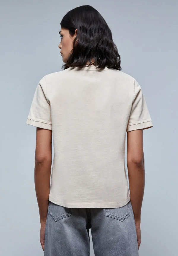 scalperscompany Camiseta Logo Detalle Rotos-Mujer Camisetas Y Tops