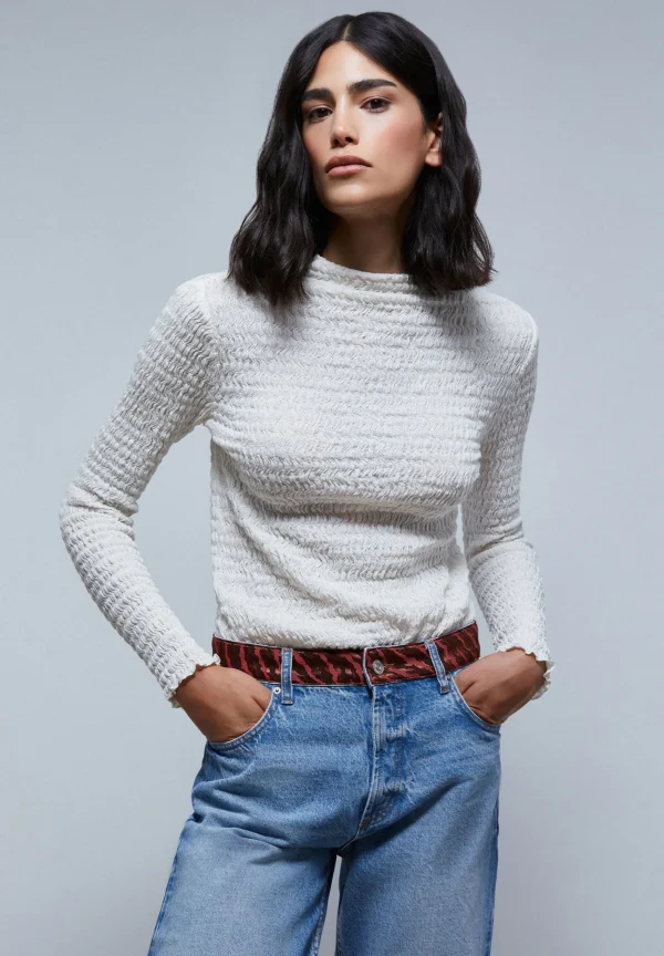 scalperscompany Camiseta Perkins Textura-Mujer Camisetas Y Tops