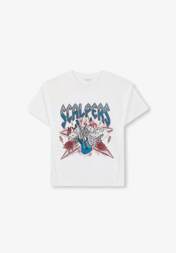 scalperscompany Camiseta Pliegue Print-Mujer Camisetas Y Tops