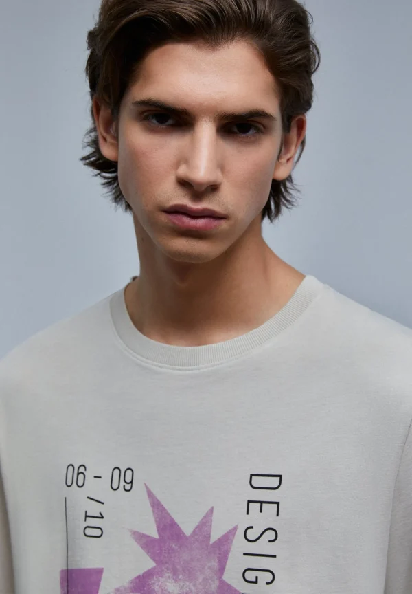 scalperscompany Camiseta Print Abstracto-Hombre Camisetas