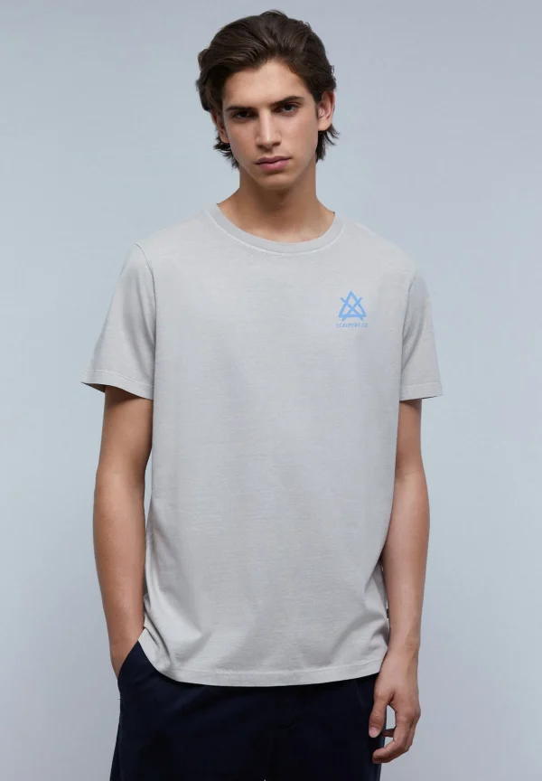 scalperscompany Camiseta Print Contraste-Hombre Camisetas
