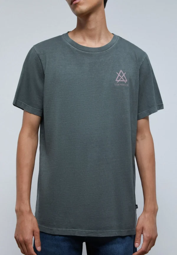 scalperscompany Camiseta Print Contraste-Hombre Camisetas