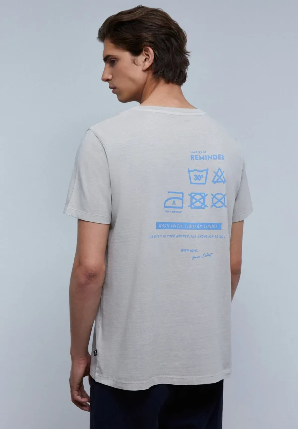 scalperscompany Camiseta Print Contraste-Hombre Camisetas