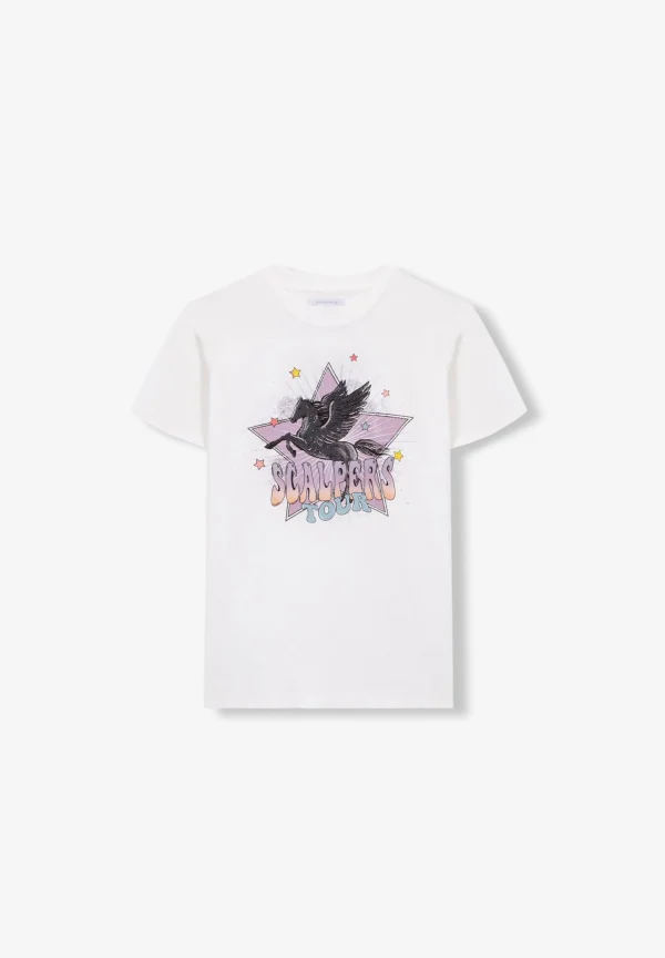 scalperscompany Camiseta Print Festival-Mujer Camisetas Y Tops