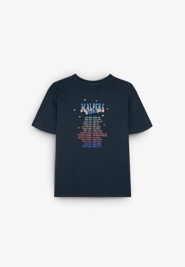 scalperscompany Camiseta Print Festival-Mujer Camisetas Y Tops
