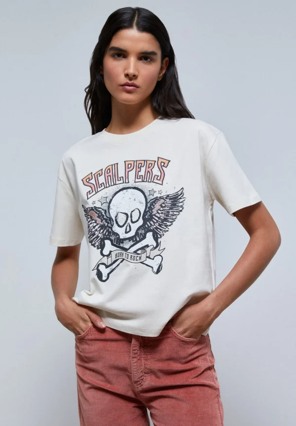 scalperscompany Camiseta Print Frontal-Mujer Camisetas Y Tops