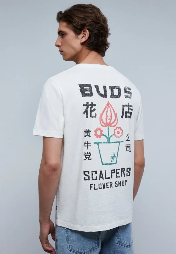 scalperscompany Camiseta Print Logo Frontal-Hombre Camisetas