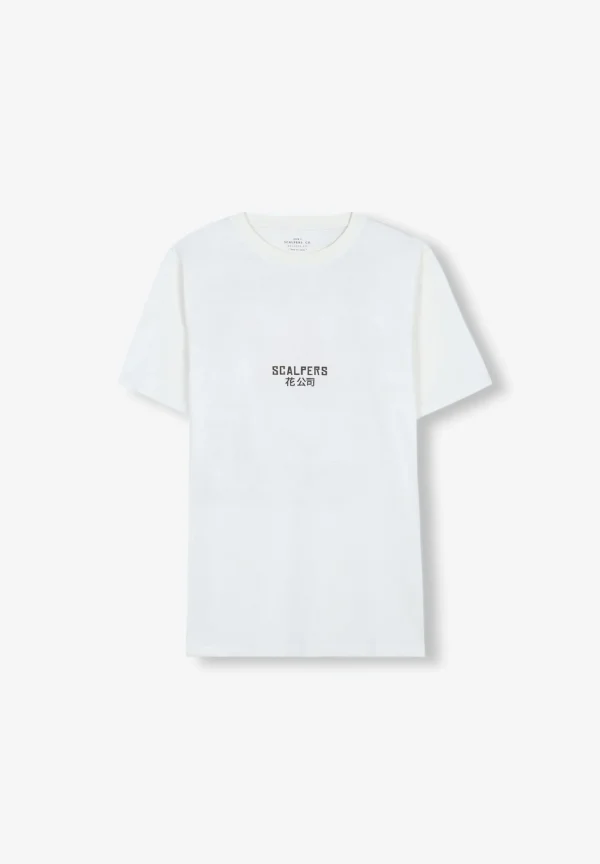 scalperscompany Camiseta Print Logo Frontal-Hombre Camisetas