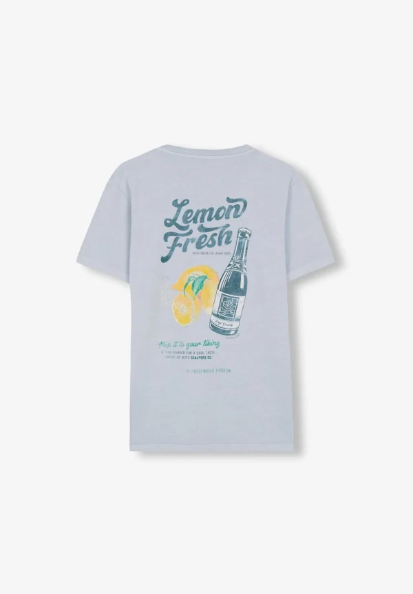 scalperscompany Camiseta Print Trasero-Hombre Big And Tall