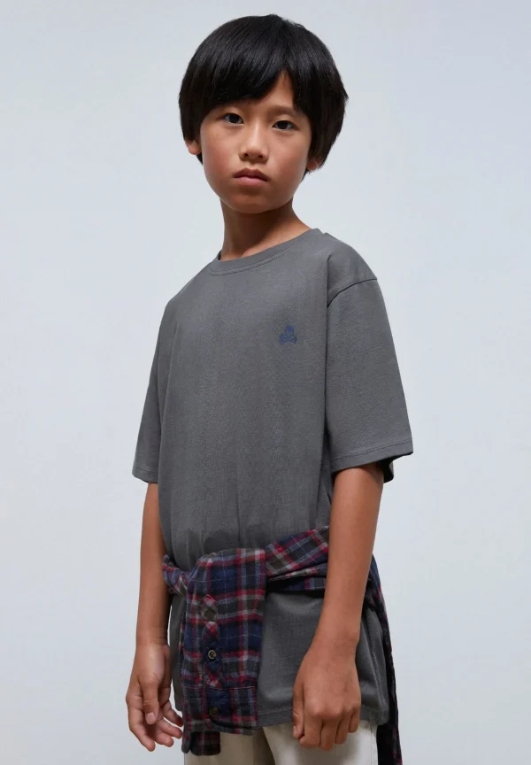 scalperscompany Camiseta Print Trasero Contraste-Niños Camisetas