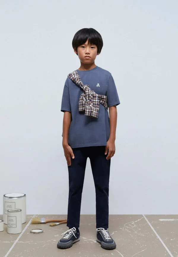 scalperscompany Camiseta Print Trasero Contraste-Niños Camisetas