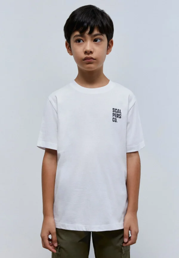 scalperscompany Camiseta Print Trasero Minimalista-Niños Camisetas