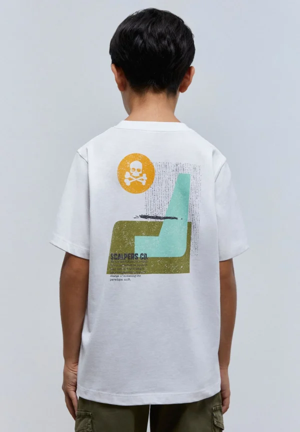scalperscompany Camiseta Print Trasero Minimalista-Niños Camisetas