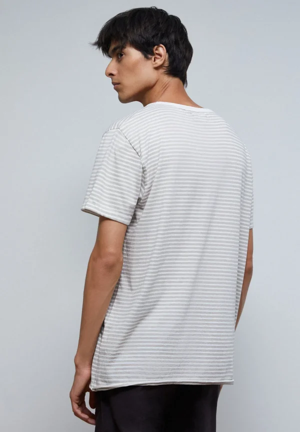 scalperscompany Camiseta Rayas Bolsillo-Hombre Camisetas