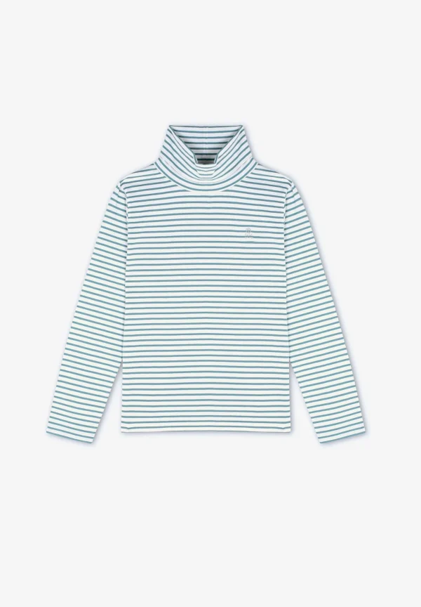scalperscompany Camiseta Rayas Cuello Alto-Niños Camisetas