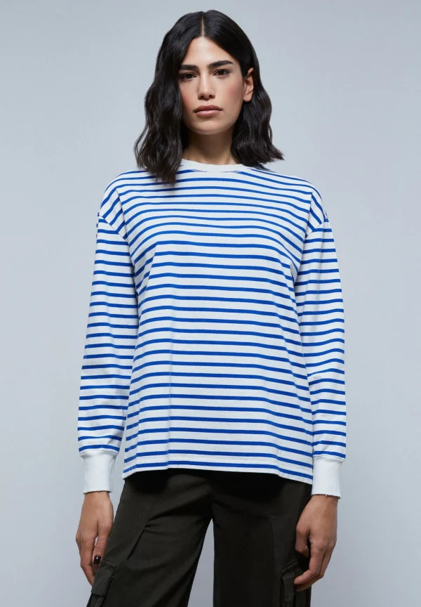 scalperscompany Camiseta Rayas Manga Larga-Mujer Camisetas Y Tops