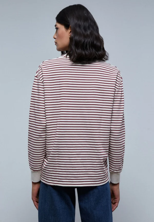 scalperscompany Camiseta Rayas Manga Larga-Mujer Camisetas Y Tops