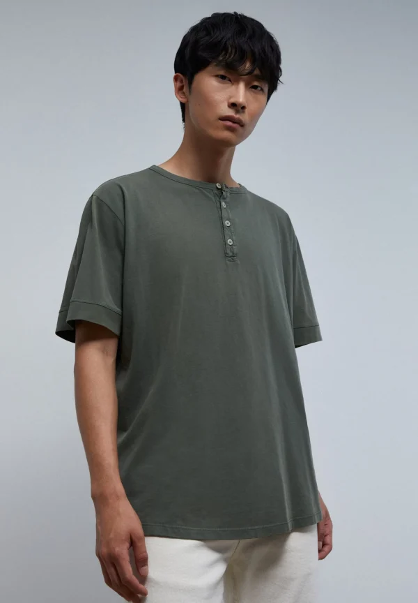 scalperscompany Camiseta Soft Botones Cuello-Hombre Camisetas