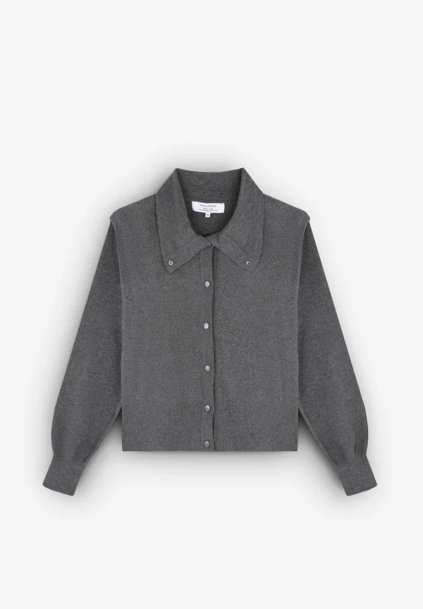 scalperscompany Cardigan Cuello Alto-Mujer Total Look