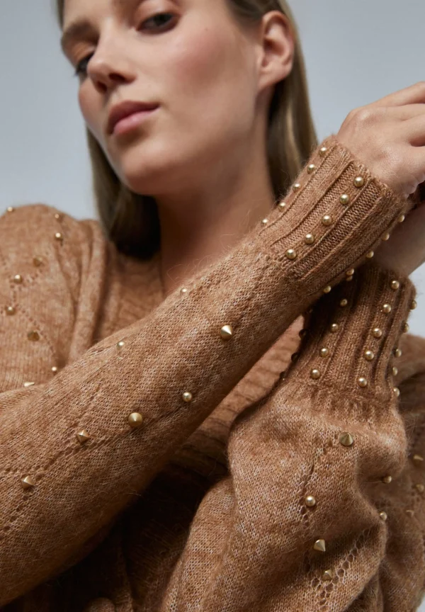 scalperscompany Cardigan Detalle Mangas-Mujer Punto