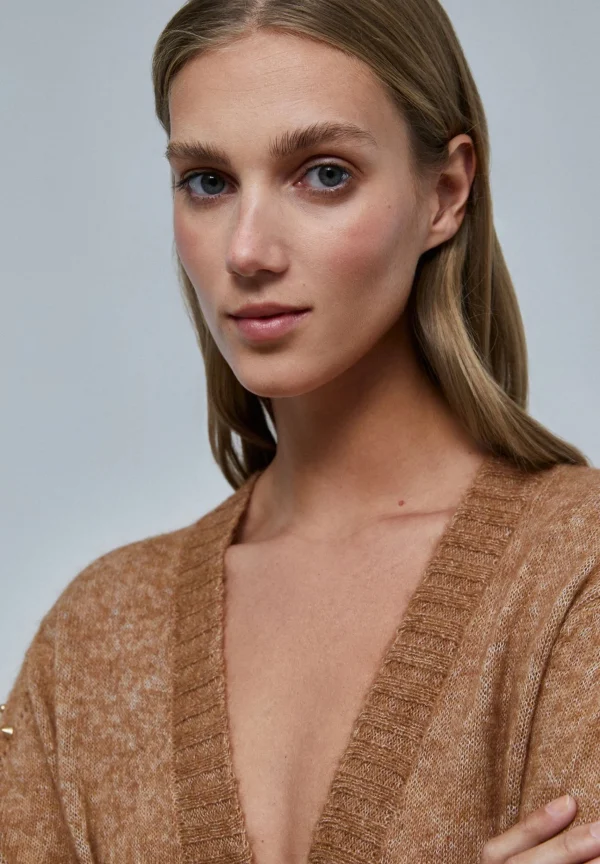 scalperscompany Cardigan Detalle Mangas-Mujer Punto