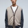 scalperscompany Cardigan Premium Tricolor-Hombre Jerséis Y Cárdigans