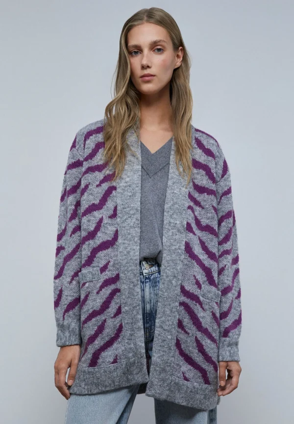 scalperscompany Cardigan Punto Animal-Mujer Punto