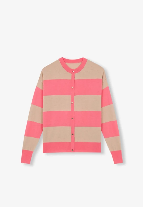 scalperscompany Cardigan Rayas Detalle Botones-Mujer Punto