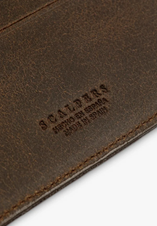 scalperscompany Cartera Piel Gastada-Hombre Carteras Y Tarjeteros
