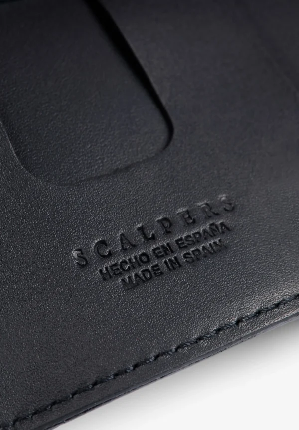 scalperscompany Cartera Piel Grabada-Hombre Carteras Y Tarjeteros
