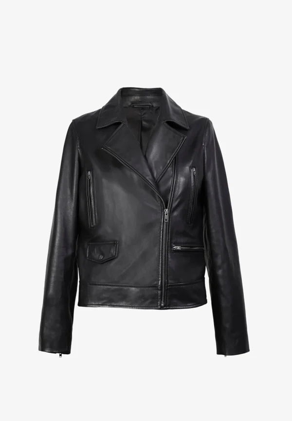 scalperscompany Cazadora Biker Piel-Mujer Abrigos Y Chaquetas