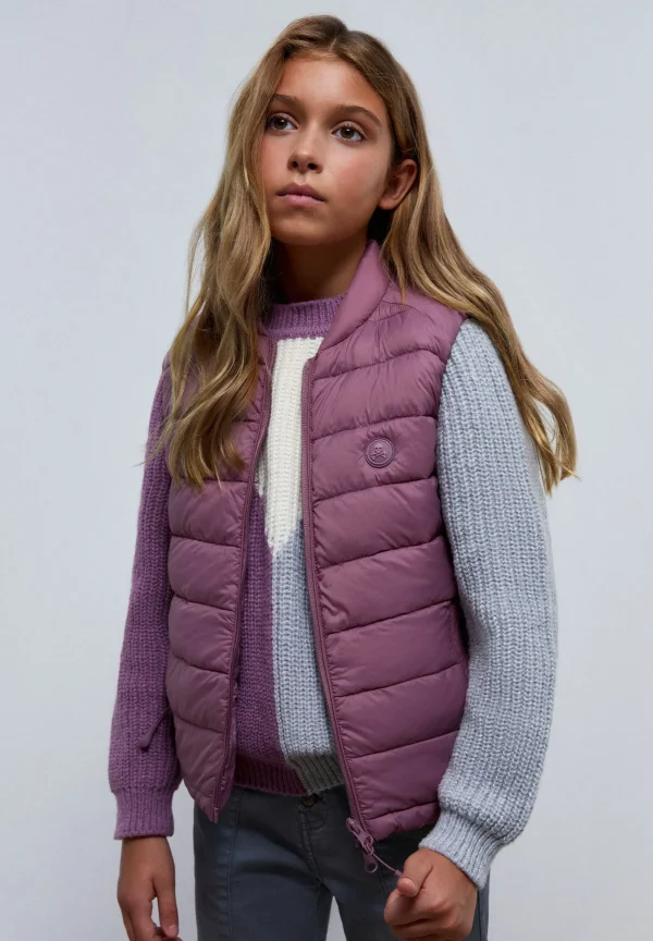 scalperscompany Chaleco Acolchado Calavera-Niños Abrigos Y Chaquetas