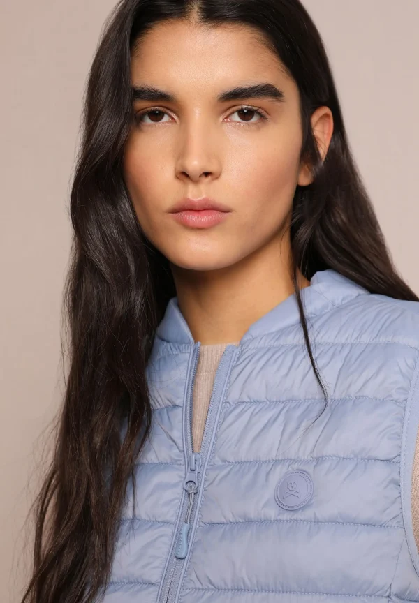 scalperscompany Chaleco Acolchado Calavera-Mujer Abrigos Y Chaquetas